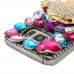 Samsung Galaxy S6 Edge Plus - Luxury Handmade Bling Bling 3D Rhinestone Crystal Protective Hard Clear Phone Cover Case - Skull